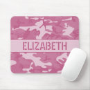 Search for pink camo mousepads Girly