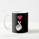 Search for hand symbol mugs Heart
