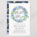 Search for blue hydrangea bridal shower invitations Botanical