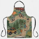 Search for vintage bicycle aprons Illustration