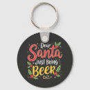 Search for funny beer key rings Santa