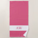 Search for hot pink beach towels Monogrammed