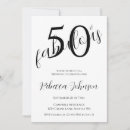 Search for for her 50th birthday invitations Modern bold