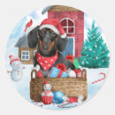Search for dachshund christmas stickers Animal