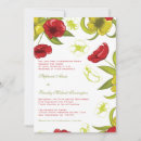 Search for poppy flower wedding invitations Red