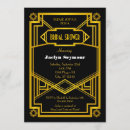 Search for roaring 20s bridal shower invitations Retro