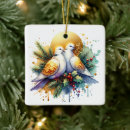 Search for gold dove christmas tree decorations Two turtle doves
