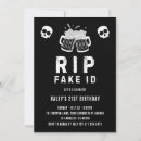 Search for funny beer birthday invitations Black and white