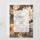 Search for spring floral wedding invitations Gold