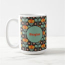 Search for teal and brown mugs Retro