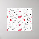 Search for pink heart canvas prints Illustration