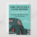 Search for classic car birthday invitations Antique