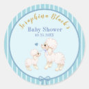 Search for sweet blue baby shower stickers Sheep