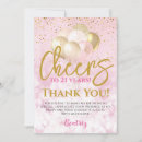 Search for 21st birthday thank you cards Blush pink