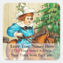 Search for rocking horse return address labels Vintage