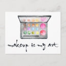 Search for makeup artist postcards Watercolor