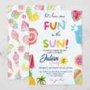 Search for fun in the sun invitations For kids