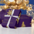 Search for purple gold christmas wrapping paper Snowflake