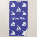 Search for nautical sailboats beach towels Sailor