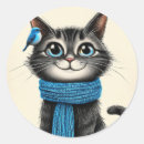 Search for cute cartoon cat stickers Animal
