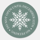 Search for do not open until stickers Merry christmas