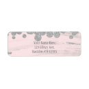 Search for faux silver return address labels Glitter