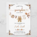 Search for a little pumpkin is on the way baby boy shower invitations Elegant