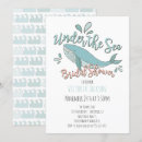 Search for under the sea bridal shower invitations Watercolor