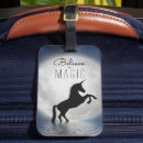 Search for unicorn luggage tags Black