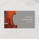 Search for violin teacher business cards Simple