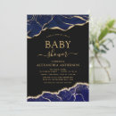 Search for navy and gold baby shower invitations Modern