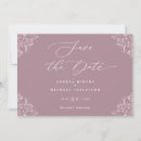 Search for dusty rose save the dates Mauve