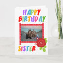 Search for sister birthday cards Red
