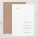 Search for brown monogram invitations Modern
