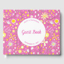 Search for wildflowers wedding guest books Floral pattern