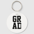 Search for college graduate key rings Black and white