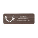 Search for rustic antlers return address labels Barn