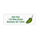 Search for hot peppers return address labels Spicy