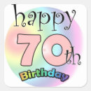 Search for happy 70th stickers Seventy