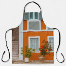 Search for orange aprons White