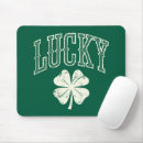 Search for lucky clover mousepads Patricks