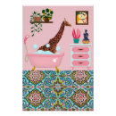 Search for giraffe art Pink