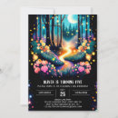 Search for fireflies birthday invitations Watercolor