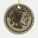 Search for wooden christmas tree decorations Usa