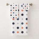 Search for orange bath towels Dots