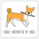 Search for easily stickers Easily distracted by dogs