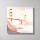 Search for golden gate bridge canvas prints Sunrise