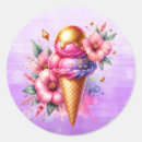 Search for pink ice cream cone stickers Flowers