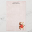 Search for teddy bear stationery paper Watercolor