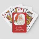 Search for nostalgic playing cards Santa claus